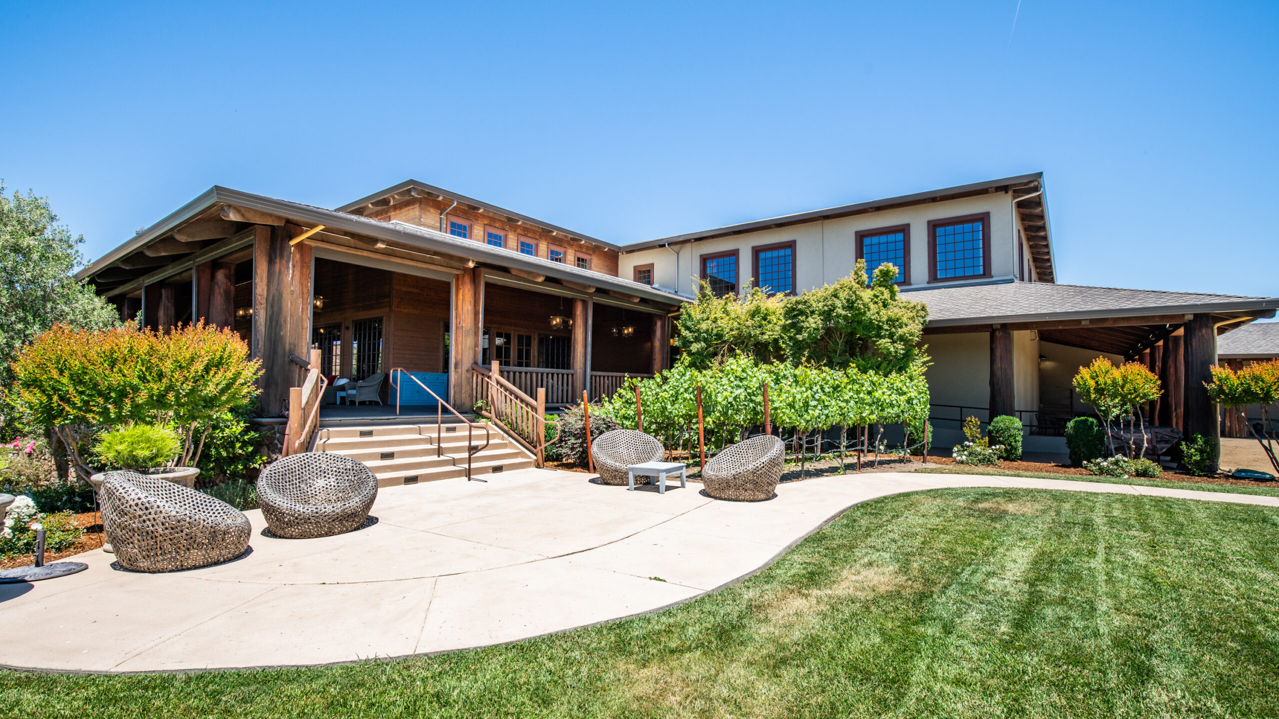 Lawn and Building