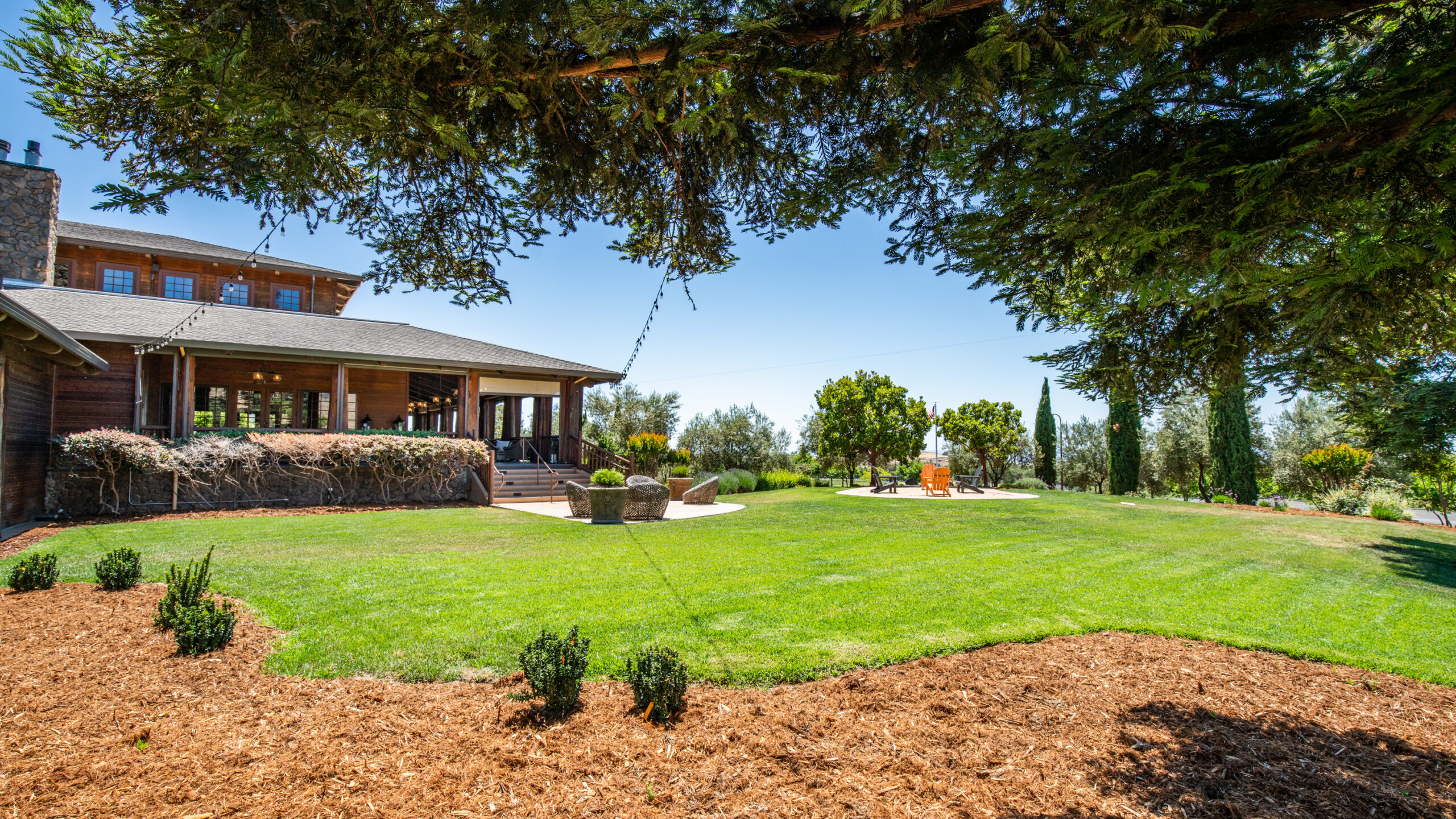 Lawn and Building