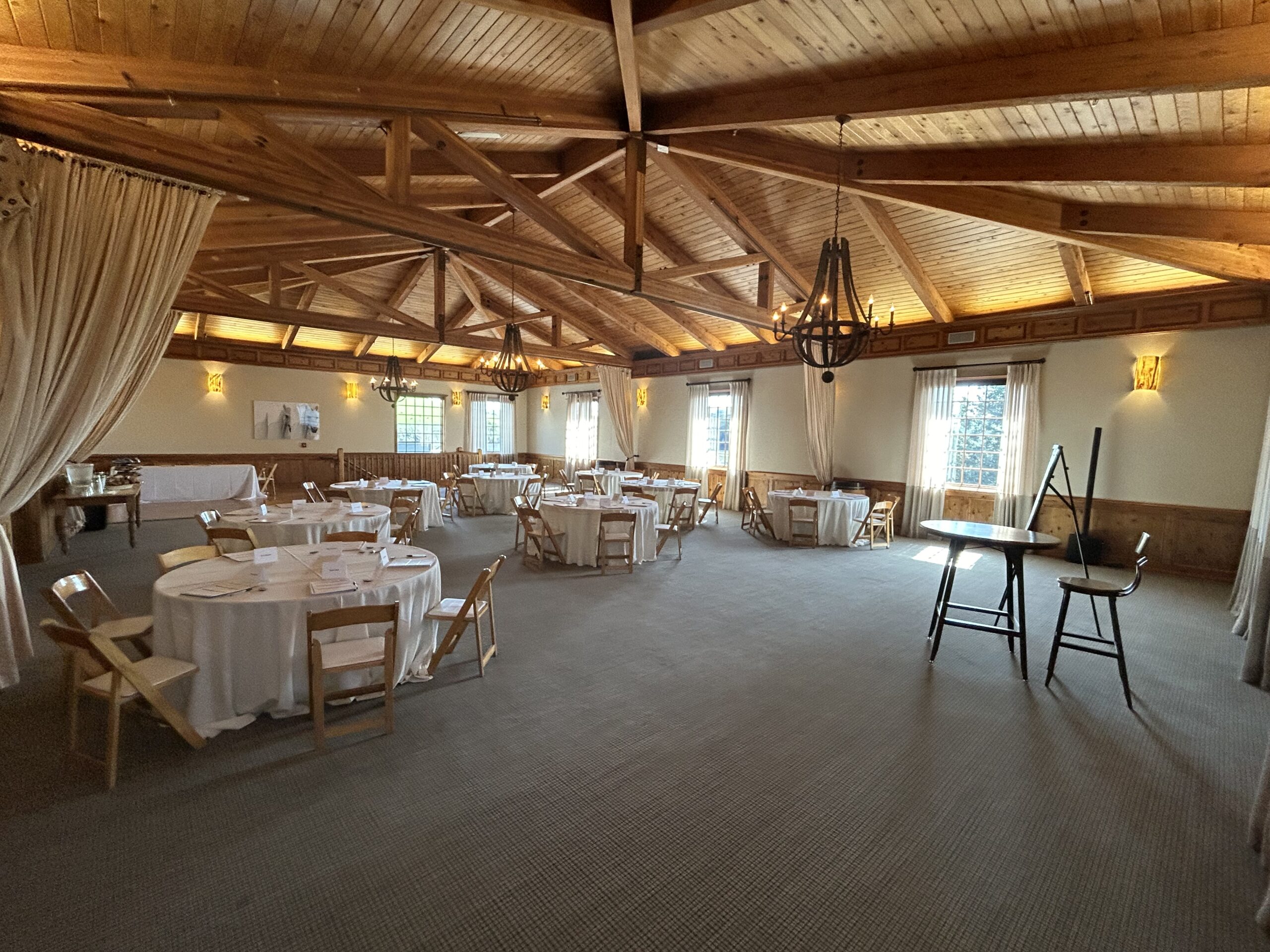 Ranch Ballroom with Tables set up